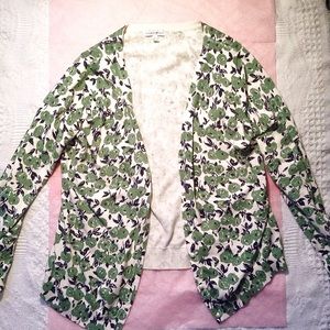 Green Flowered Cardigan | XL